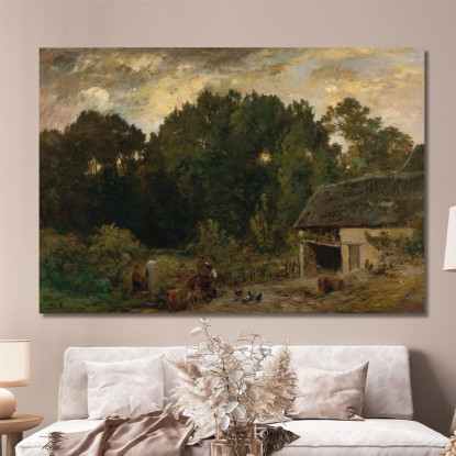 Il Bottaio Charles François Daubigny cfd46 quadro stampato su tela