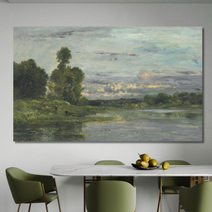 Le Sponde Dell'Oise 2 Charles François Daubigny cfd48 quadro stampato su tela