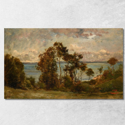 Les Hauts De Villerville Charles François Daubigny cfd50 quadro stampato su tela