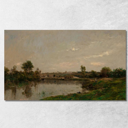 Le Sabbioni Presso Valmondois Charles François Daubigny cfd52 quadro stampato su tela