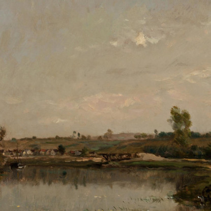 Le Sabbioni Presso Valmondois Charles François Daubigny cfd52 quadro stampato su tela