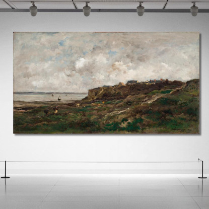 Bassa Marea A Villerville Charles François Daubigny cfd53 quadro stampato su tela