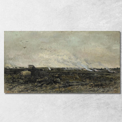 Ottobre Charles François Daubigny cfd54 quadro stampato su tela