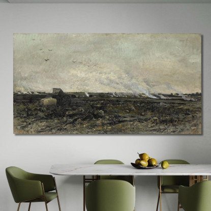 Ottobre Charles François Daubigny cfd54 quadro stampato su tela