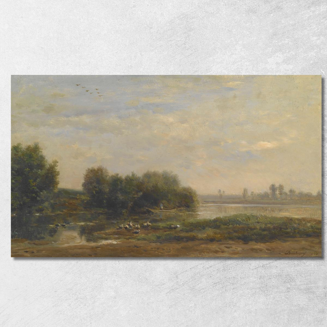 Sull'Oise Charles François Daubigny cfd55 quadro stampato su tela