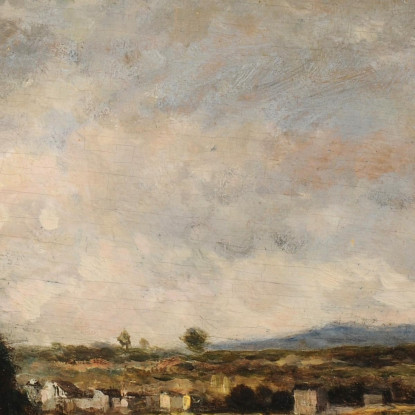 Paesaggio In Tempo Di Tempesta Charles François Daubigny cfd58 quadro stampato su tela