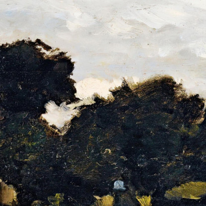 Contadina Su Un Sentiero Charles François Daubigny cfd63 quadro stampato su tela