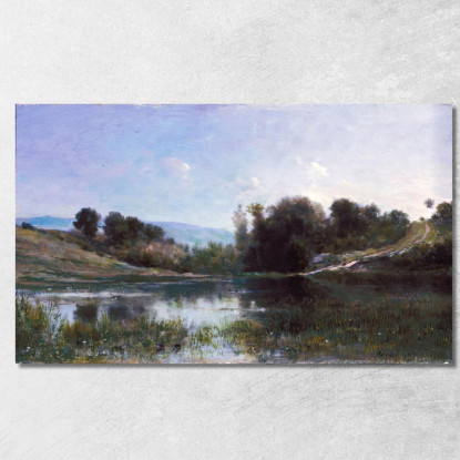 Stagno A Gylieu Charles François Daubigny cfd64 quadro stampato su tela