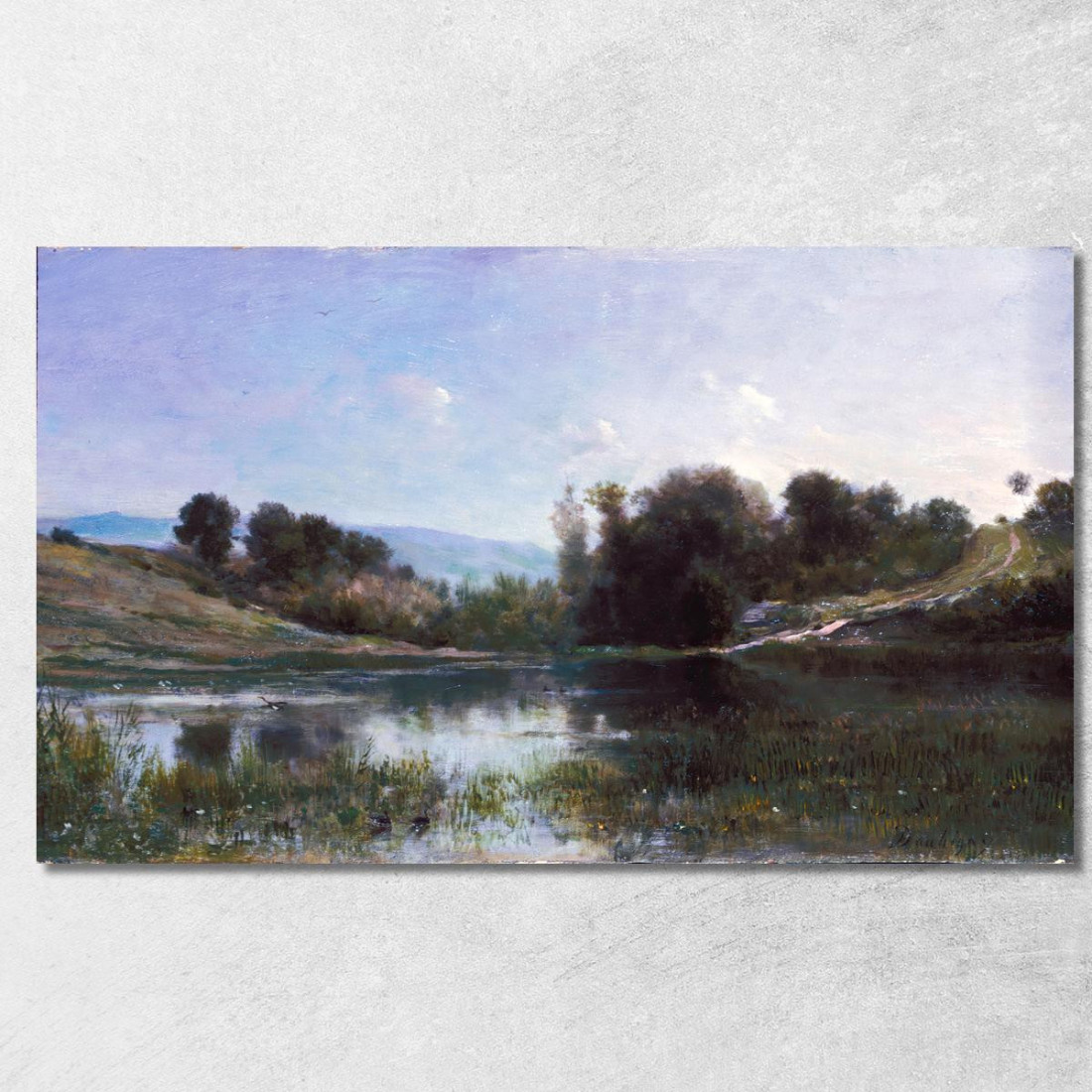 Stagno A Gylieu Charles François Daubigny cfd64 quadro stampato su tela