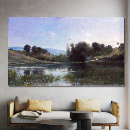 Stagno A Gylieu Charles François Daubigny cfd64 quadro stampato su tela