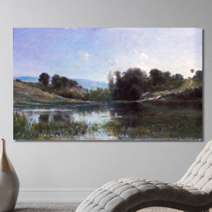 Stagno A Gylieu Charles François Daubigny cfd64 quadro stampato su tela