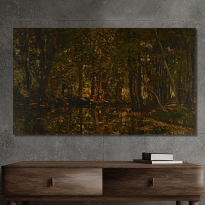 Ruscello Nel Bosco Charles François Daubigny cfd70 quadro stampato su tela
