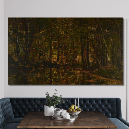 Ruscello Nel Bosco Charles François Daubigny cfd70 quadro stampato su tela