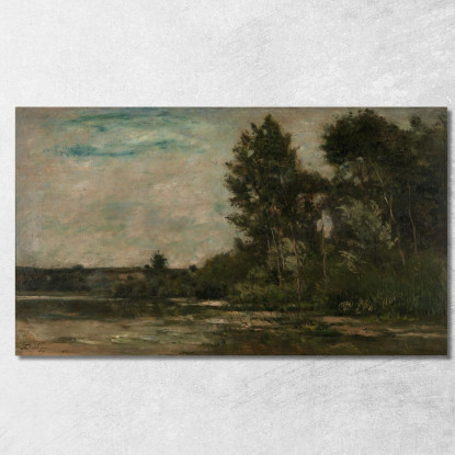 Scena Di Fiume Charles François Daubigny cfd71 quadro stampato su tela