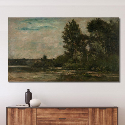 Scena Di Fiume Charles François Daubigny cfd71 quadro stampato su tela