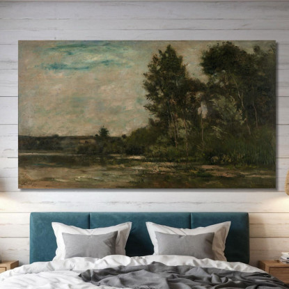 Scena Di Fiume Charles François Daubigny cfd71 quadro stampato su tela
