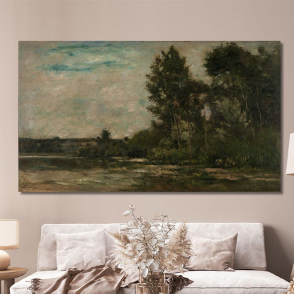 Scena Di Fiume Charles François Daubigny cfd71 quadro stampato su tela