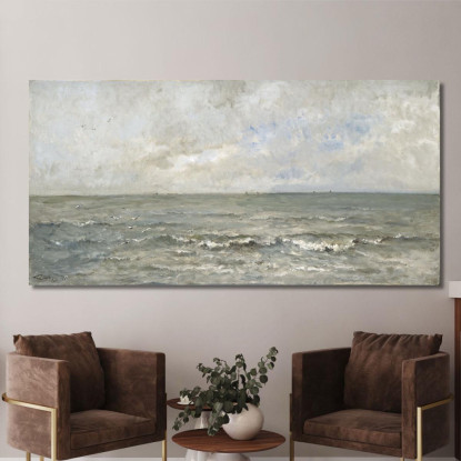 Marina Charles François Daubigny cfd72 quadro stampato su tela