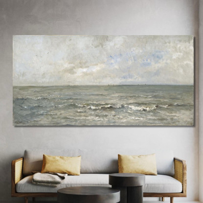 Marina Charles François Daubigny cfd72 quadro stampato su tela