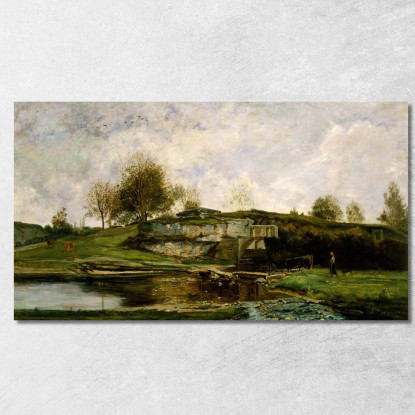 Chiusa Nella Valle Di Optevoz Charles François Daubigny cfd73 quadro stampato su tela