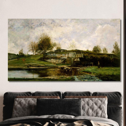 Chiusa Nella Valle Di Optevoz Charles François Daubigny cfd73 quadro stampato su tela