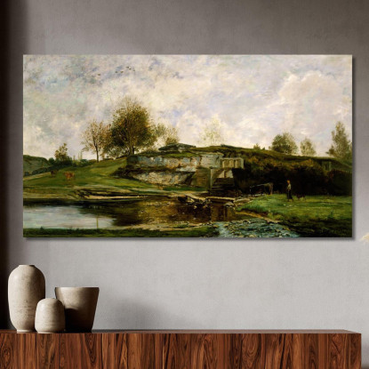 Chiusa Nella Valle Di Optevoz Charles François Daubigny cfd73 quadro stampato su tela