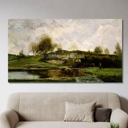 Chiusa Nella Valle Di Optevoz Charles François Daubigny cfd73 quadro stampato su tela