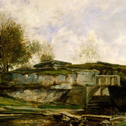 Chiusa Nella Valle Di Optevoz Charles François Daubigny cfd73 quadro stampato su tela
