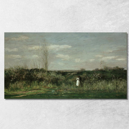Paesaggio Primaverile Charles François Daubigny cfd75 quadro stampato su tela