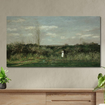 Paesaggio Primaverile Charles François Daubigny cfd75 quadro stampato su tela