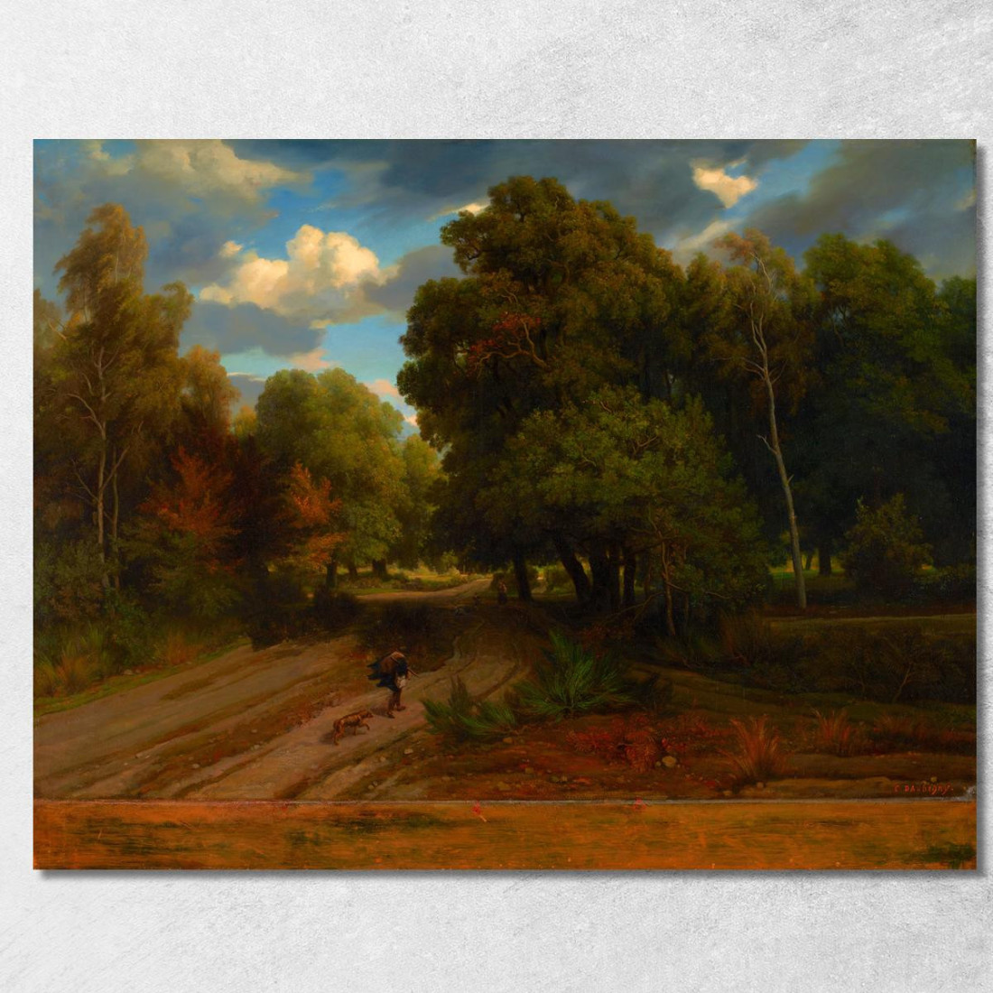 Il Crocevia Del Nido Dell'Aquila Nella Foresta Di Fontainebleau Charles François Daubigny cfd78 quadro stampato su tela