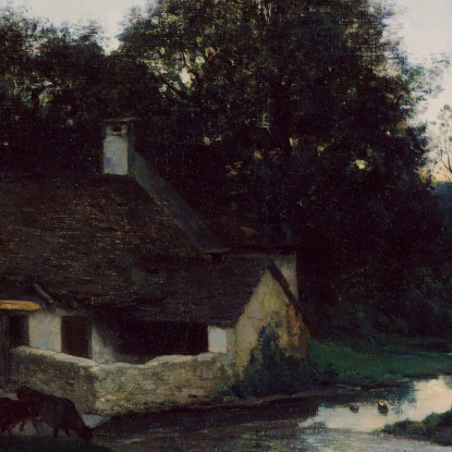 Il Villaggio Di Optevoz Charles François Daubigny cfd81 quadro stampato su tela