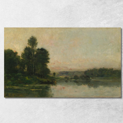Le Colline Di Mery-Sur-Oise Di Fronte Ad Auvers Charles François Daubigny cfd82 quadro stampato su tela