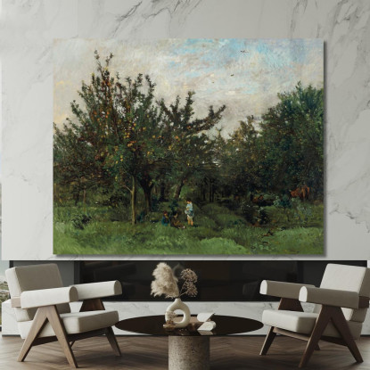 Un Frutteto Charles François Daubigny cfd88 quadro stampato su tela