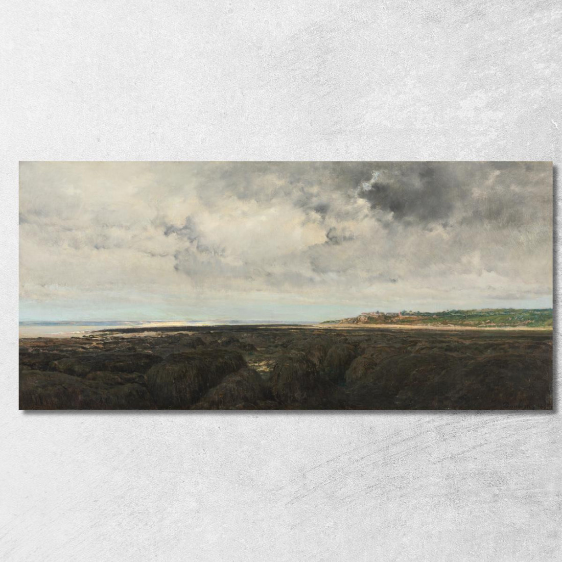 Villerville Vista Da Le Ratier Charles François Daubigny cfd89 quadro stampato su tela