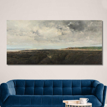 Villerville Vista Da Le Ratier Charles François Daubigny cfd89 quadro stampato su tela