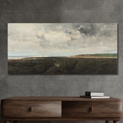 Villerville Vista Da Le Ratier Charles François Daubigny cfd89 quadro stampato su tela