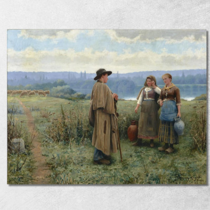 Un Momento Di Ozio Daniel Ridgway Knight drk2 quadro stampato su tela
