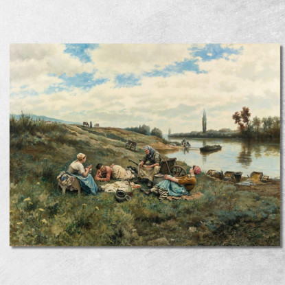 Dopo Un Pranzo Ai Bordi Della Senna Daniel Ridgway Knight drk3 quadro stampato su tela