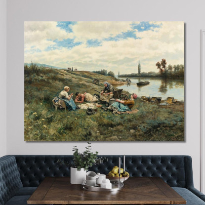 Dopo Un Pranzo Ai Bordi Della Senna Daniel Ridgway Knight drk3 quadro stampato su tela