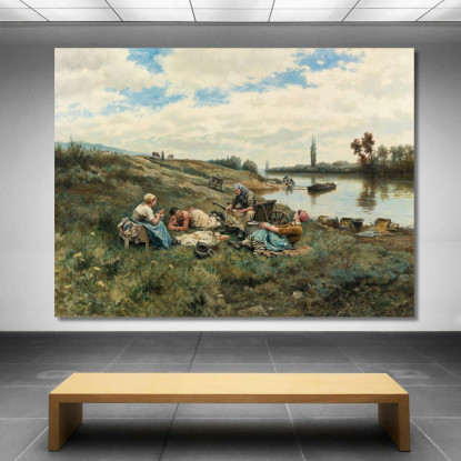 Dopo Un Pranzo Ai Bordi Della Senna Daniel Ridgway Knight drk3 quadro stampato su tela