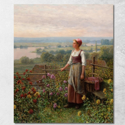 Sera A Chantemesle Daniel Ridgway Knight drk8 quadro stampato su tela