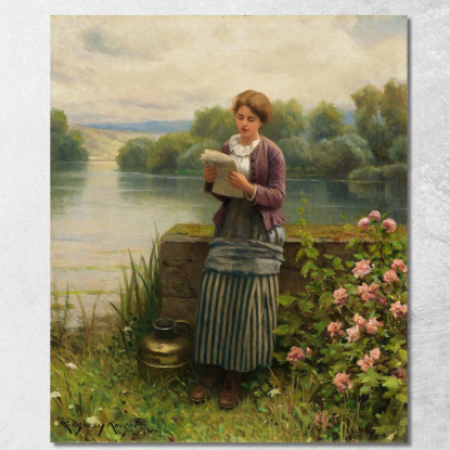 Notizie Interessanti Daniel Ridgway Knight drk13 quadro stampato su tela