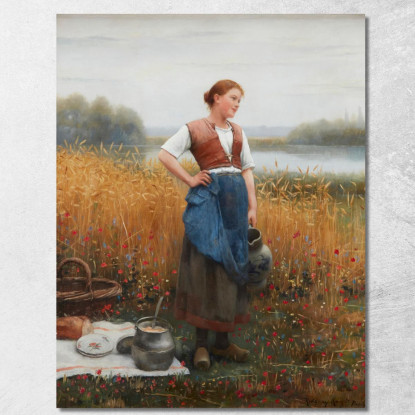 Pausa Di Mezzogiorno Daniel Ridgway Knight drk18 quadro stampato su tela