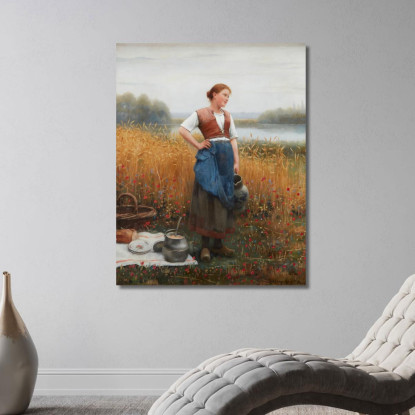 Pausa Di Mezzogiorno Daniel Ridgway Knight drk18 quadro stampato su tela