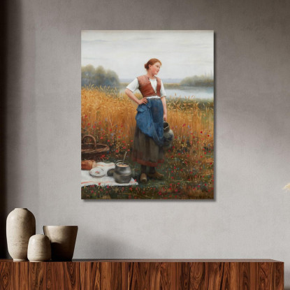 Pausa Di Mezzogiorno Daniel Ridgway Knight drk18 quadro stampato su tela