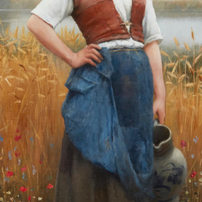Pausa Di Mezzogiorno Daniel Ridgway Knight drk18 quadro stampato su tela