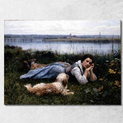 Sogno Ad Occhi Aperti Daniel Ridgway Knight drk23 quadro stampato su tela