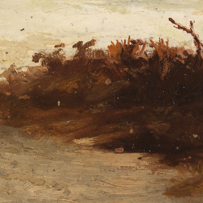 Pescatore Vicino All'Acqua Edward Mitchell Bannister emb8 quadro stampato su tela