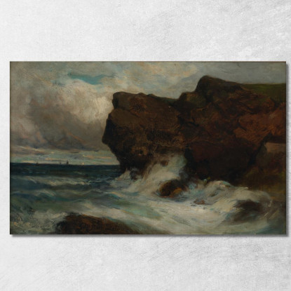 Scogliere Dell'Oceano Edward Mitchell Bannister emb20 quadro stampato su tela